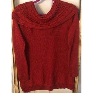 Red Sparkle Holiday Winter Sweater Size Small